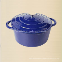 Enamel Cast Iron Cocotte Casserole with Ss Knob Dia 22cm